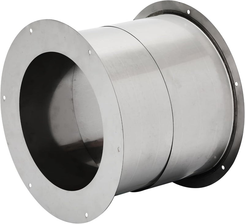 P Polerden Wall Thimble for 6" Double Wall Chimney Vent Pipe, 304 Stainless Steel Double Wall Insulated Chimney Pipe Wall Thimble - Image 1